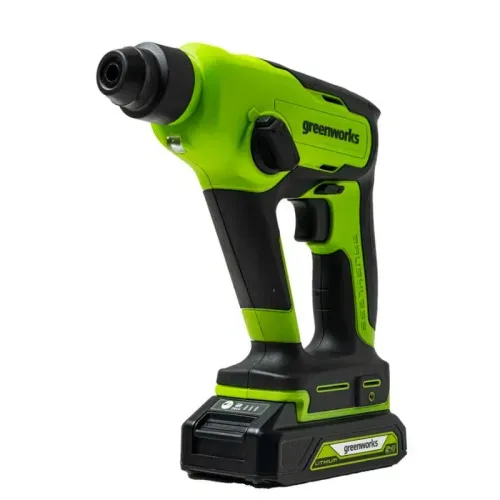 Перфоратор Greenworks GD24SDS1 24V 3803107 (1,2 Дж) бесщеточный аккумуляторный — детальное фото