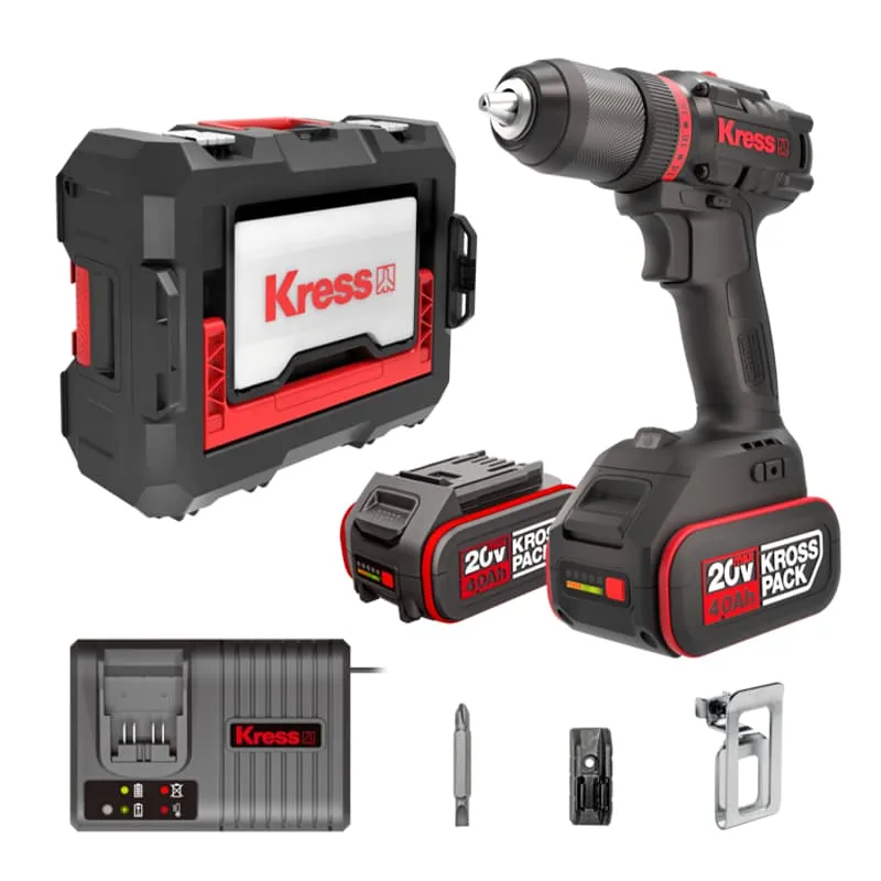 Дрель-шуруповерт KRESS KUA71 20V аккумуляторная бесщеточная — детальное фото