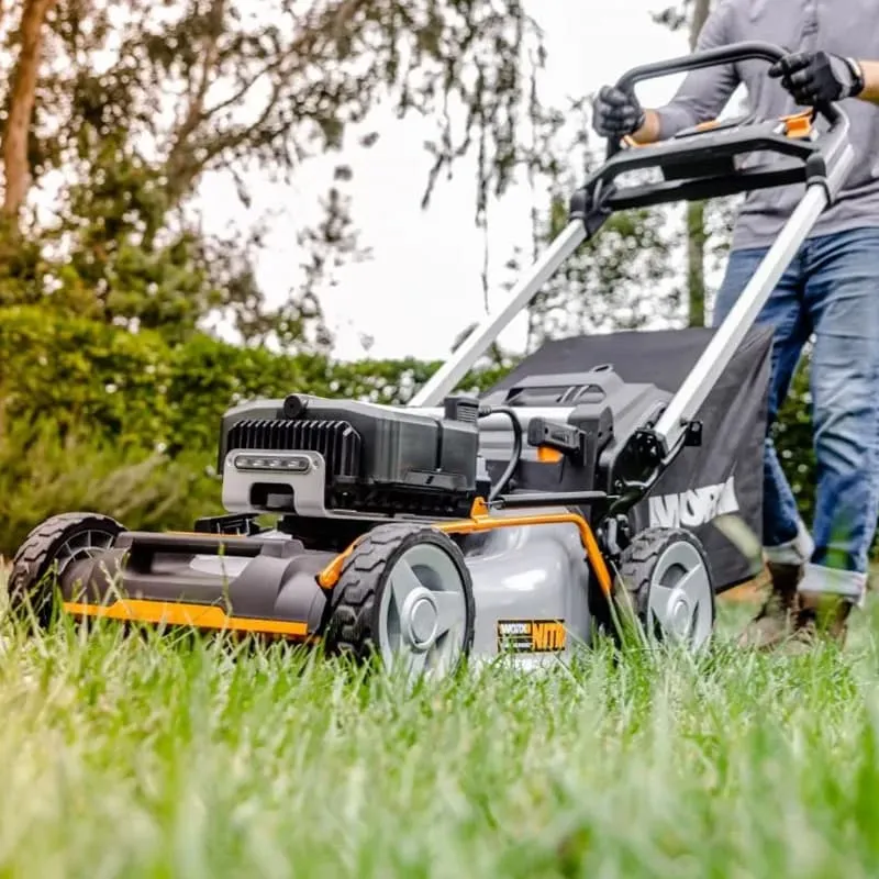 Самоходная газонокосилка WORX NITRO WG761E 80V 51см аккумуляторная бесщеточная — детальное фото