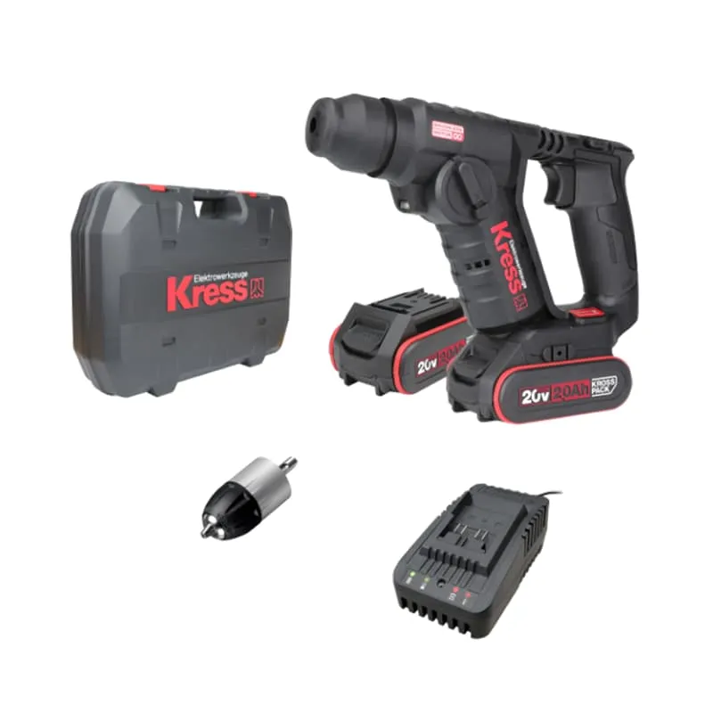 Перфоратор KRESS KU380 20V бесщеточный аккумуляторный — детальное фото