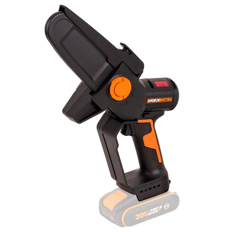 Мини-пила цепная WORX WG325E 20V 12 см бесщеточная аккумуляторная — детальное фото