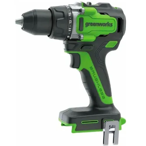 Дрель-шуруповерт ударная аккумуляторная Greenworks 24V GD24DD140 (140 Нм) 3707607CUB, бесщёточная, с АКБ на 4 А*ч и ЗУ