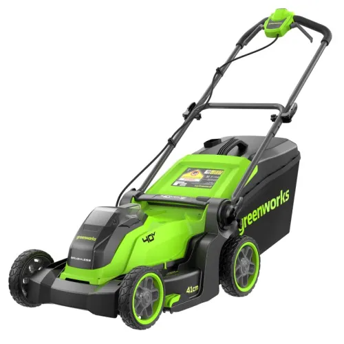 Газонокосилка Greenworks GD40LM411 40V 2521007 (41 см) бесщеточная аккумуляторная — фото товара