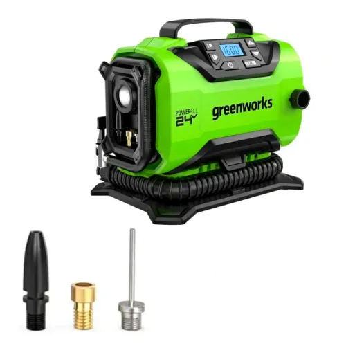 Компрессор Greenworks ACG301 24V/12V 3400807 аккумуляторный — детальное фото