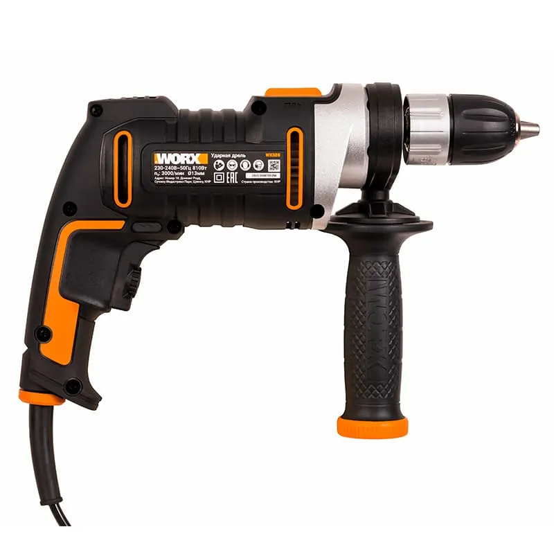 Дрель-шуруповерт ударная WORX WX328 220V 810Вт электрическая — детальное фото