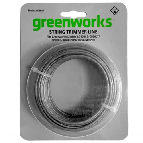 Леска 2 мм 2926607 для триммеров Greenworks GD40BCB 40V, GD40BC 40V, GD60LT 60V, GD60BCB 60V и GST1246 230V — детальное фото