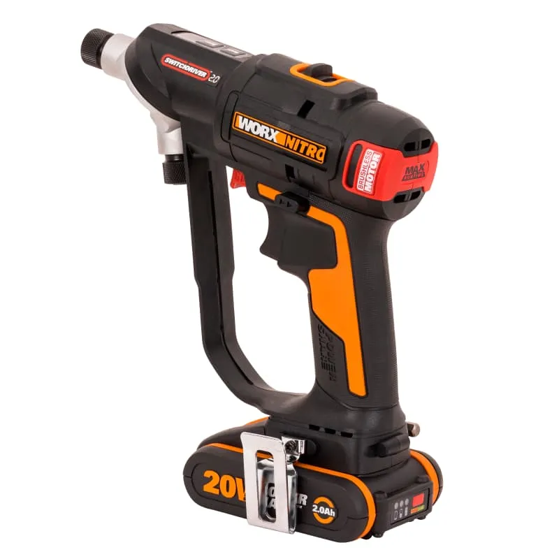 Дрель-шуруповерт WORX WX177 20V Switchdriver 2.0 50Нм аккумуляторная бесщеточная — детальное фото
