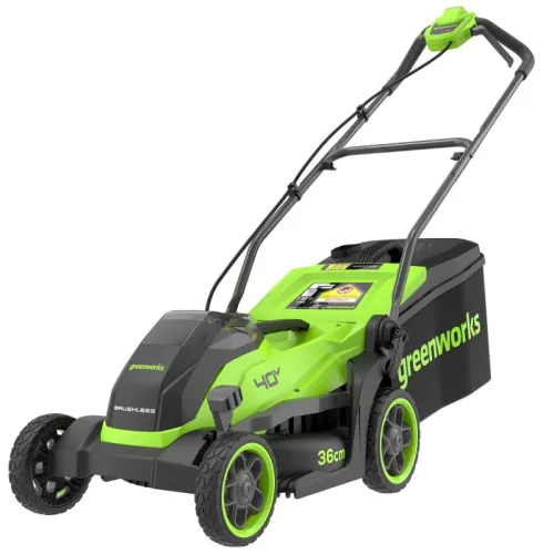 Газонокосилка Greenworks GD40LM361 40V 2520807 (36 см) бесщеточная аккумуляторная — фото товара