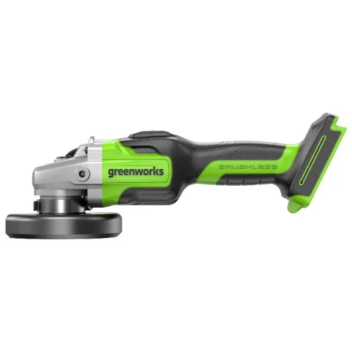 Угловая шлифмашина (болгарка) Greenworks GD24AG 24V 3200207 (125 мм) бесщеточная аккумуляторная — детальное фото