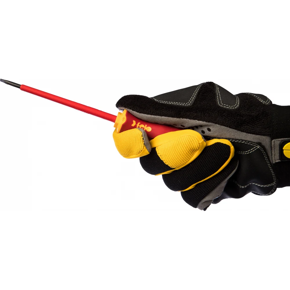 Диэлектрическая отвертка Felo Ergonic 3,5х0,6х100 плоская шлицевая 41303590 — детальное фото