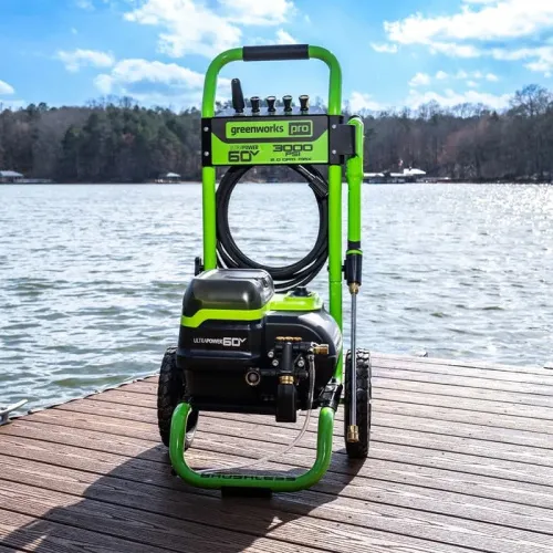 Мойка высокого давления Greenworks GDPW60DP 60V 5106207 (250 бар) с портом на два аккумулятора бесщеточная аккумуляторная — детальное фото