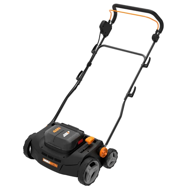 Аэратор-скарификатор WORX NITRO WG855E 40V 36см бесщеточный аккумуляторный — детальное фото