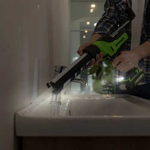 Пистолет для герметика Greenworks G24CAU 24V 3501707 аккумуляторный — детальное фото