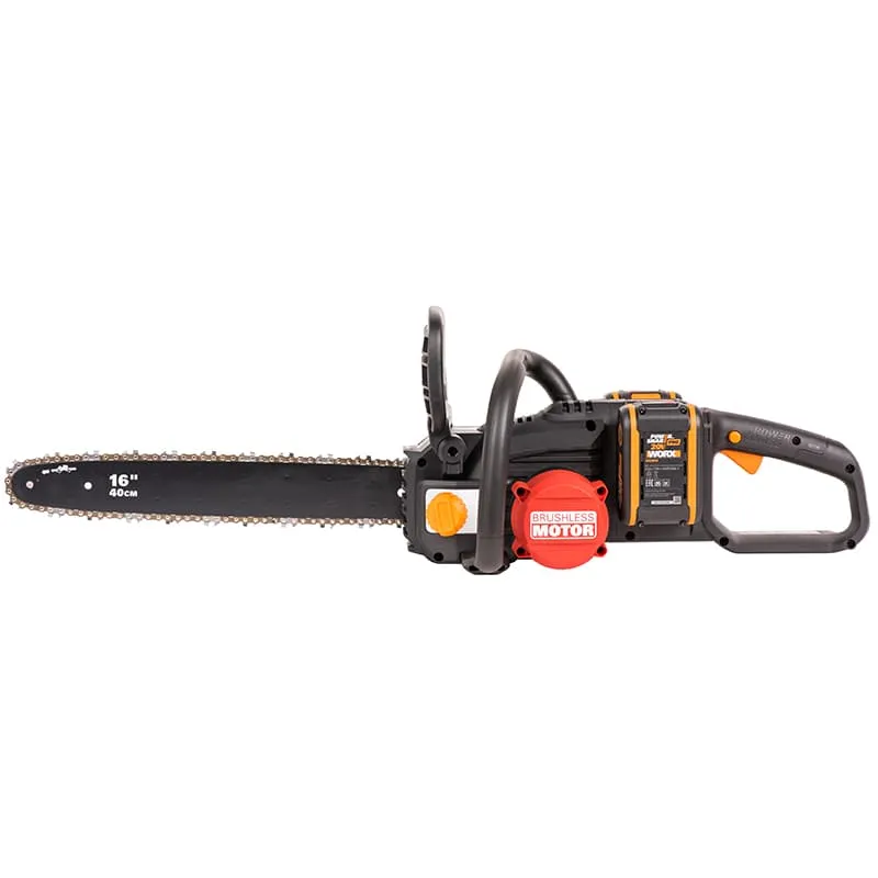 Пила цепная компактная WORX NITRO WG385E 40V 40см аккумуляторная бесщеточная — детальное фото