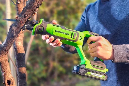 Пила сабельная Greenworks GPT-BLRS-1 24V 1200607 (26 мм) бесщеточная аккумуляторная — детальное фото