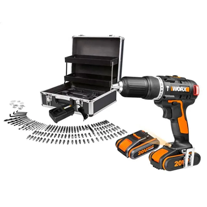 Дрель-шуруповерт ударная WORX WX367 20V 40Нм бесщеточная аккумуляторная — детальное фото