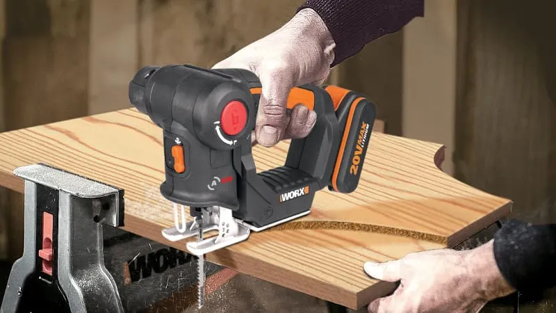 Лобзик и сабельная пила 2 в 1 WORX WX550 20V аккумуляторный — детальное фото