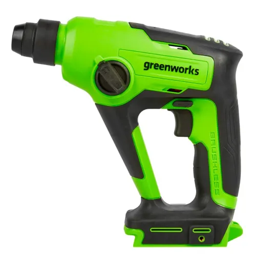 Перфоратор Greenworks GD24SDS1 24V 3803107 (1,2 Дж) бесщеточный аккумуляторный — детальное фото