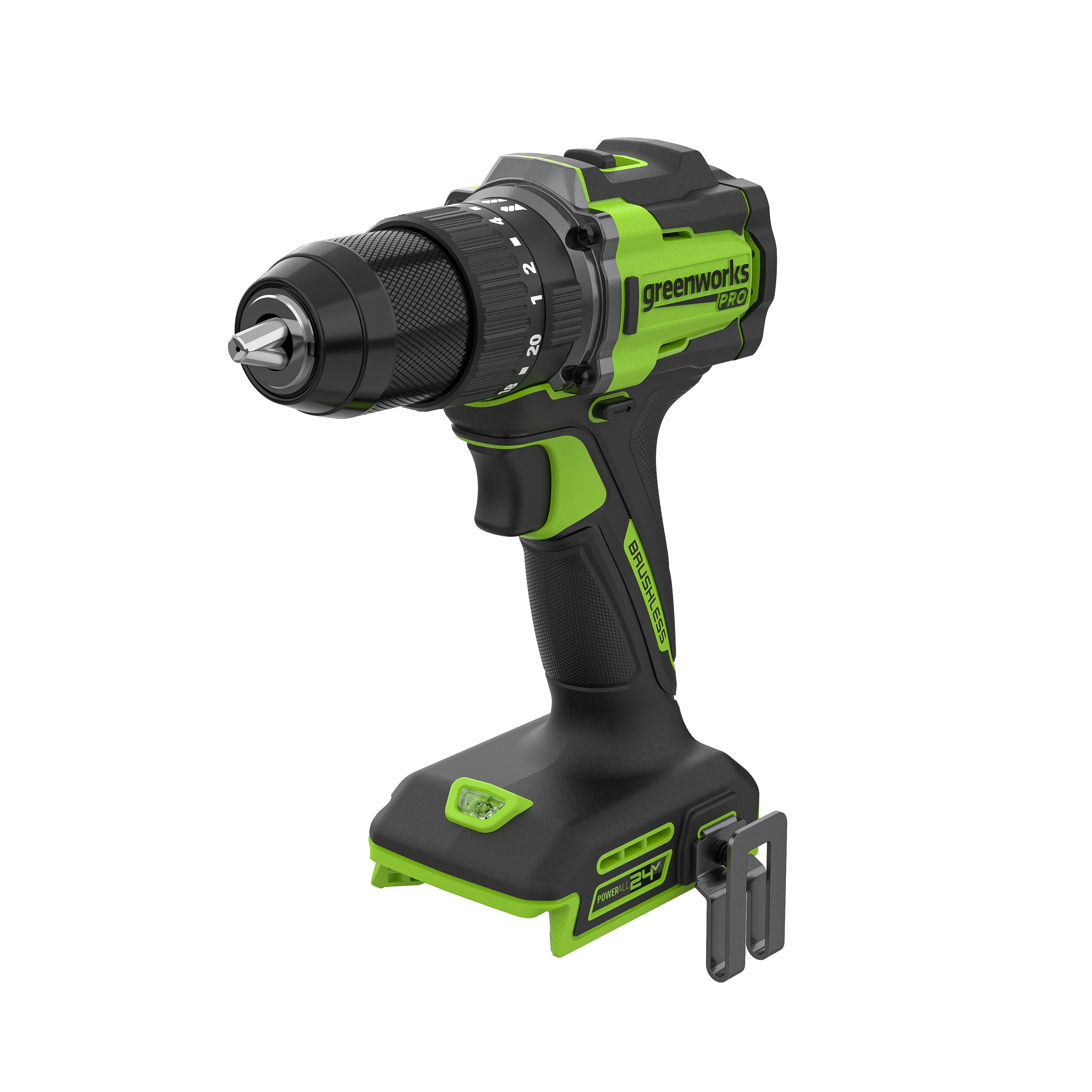 Дрель-шуруповерт ударная Greenworks HD560 24V HD56000 (30/60 Нм) бесщеточная аккумуляторная — детальное фото