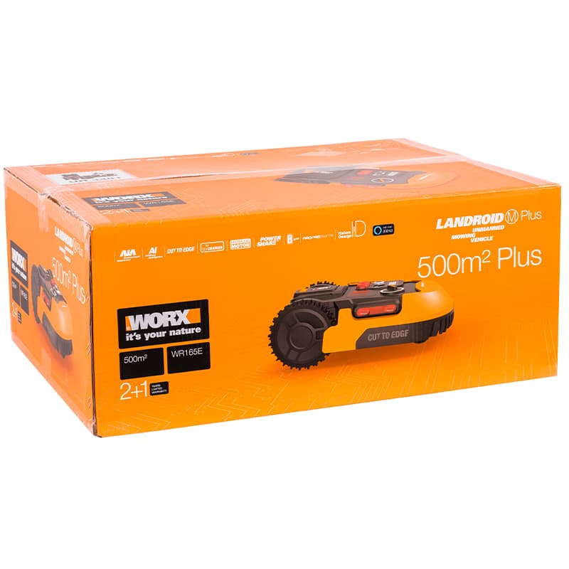 Робот газонокосилка WORX Landroid M Plus WR165E 500кв.м — детальное фото